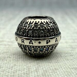 NWOB Pandora Sterling Silver Pavé Ball Charm